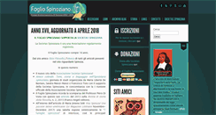 Desktop Screenshot of fogliospinoziano.it